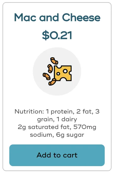 Nutrition Status Card